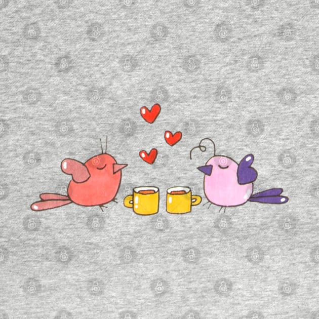 Love birds//Drawing for fans by DetikWaktu